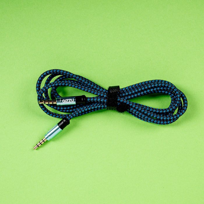 Gizzu 3.5mm AUX Cable 1.5m - Black/Blue - Image 5