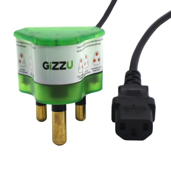 Gizzu Surge Protector 10A Kettle Plug Cable 1.5M - Image 3