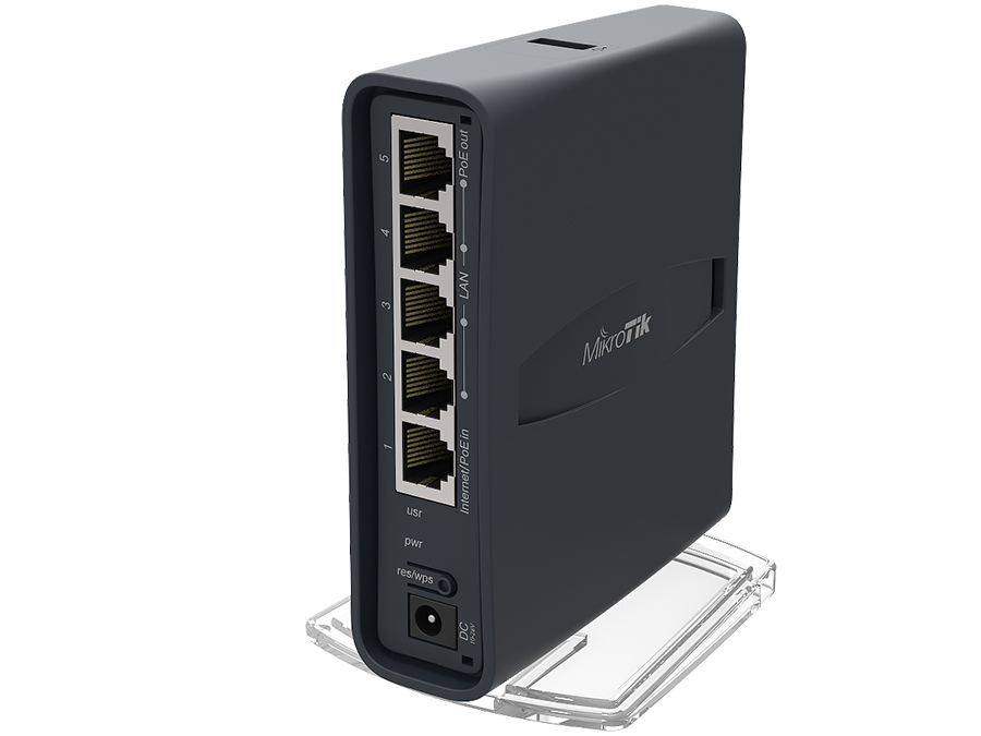 MikroTik hAP ac Lite Tower 5 Port Ethernet 750Mbps WiFi 5 Router | RB952Ui-5ac2nD-TC Mikrotik Hap Ac Lite Tower 5 Port Ethernet 750Mbps Wifi 5 Router - Image 1