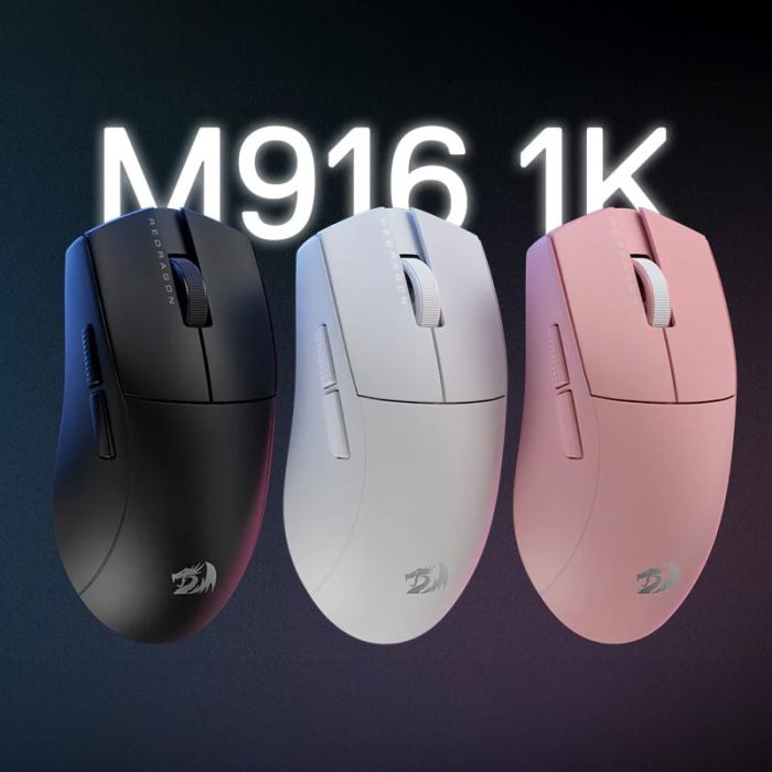 REDRAGON M916 PRO 1K 3-Mode Wireless Gaming Mouse - Black - Image 4