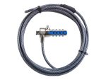 Targus Defcon T-Lock Combination Cable Lock 4mm - 2 Meters (5024442711206)..(Please note: HP/DELL/Lenovo - Have changed their lock slots on new builds - please give us the model number of the notebook and we can confirm if this T-Bar lock is compatible...
