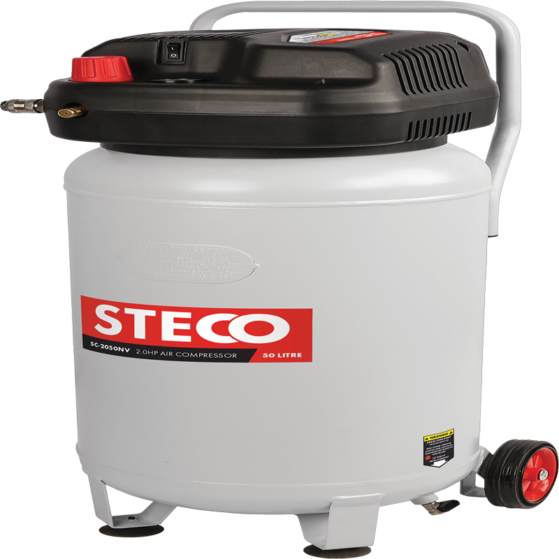 50l-oil-less-vertical-air-compressor-1.5hp Steco 50L Oil-Less Vertical Air Compressor 1.5Hp - Image 1
