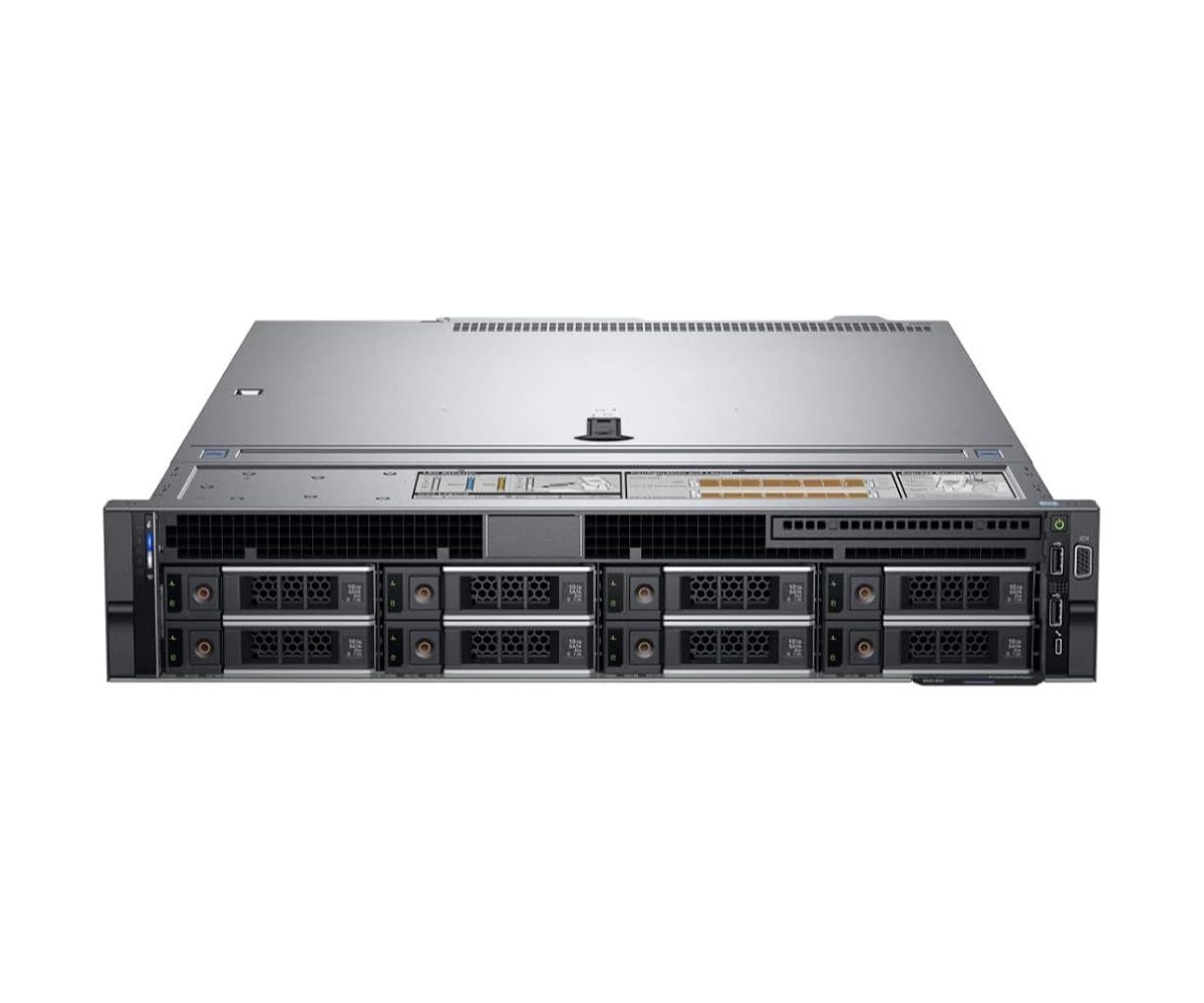 delle_emea_per550spl3 Pe R550/Chassis 8 X 3.5” Sas/Sata/Intel Xeon Silver 4310/32Gb/1X480Gb Ssd Sata Read Intensive/Rails Without Ca/Bezel/No Nic/Front Perc H755 Front Load/Idrac9 Enterprise 15G/Dual 1100W Titanium/ - Image 1