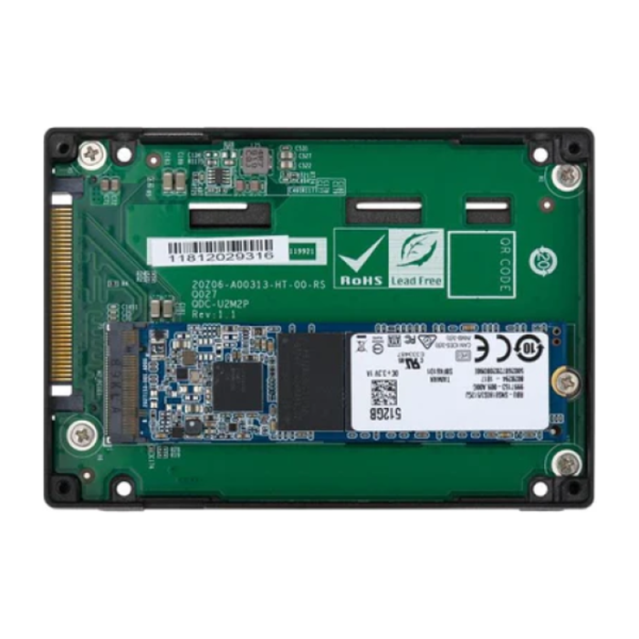 QNAP U.2 PCIE NVME GEN3 X4 TO M.2 2280 PCIE NVME GEN3 X4 ADAPTER - Image 2