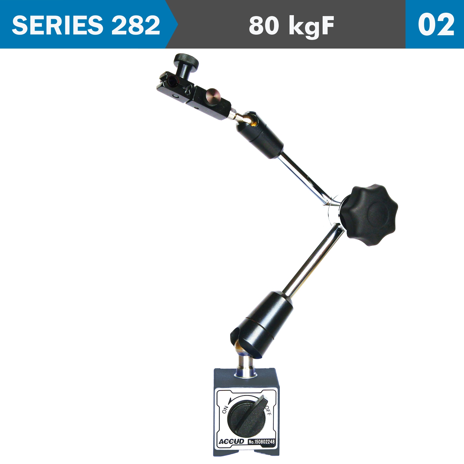 AC282-080-02 Universal Magnetic Stand 80Kgf With Fine Adjustment - Image 1
