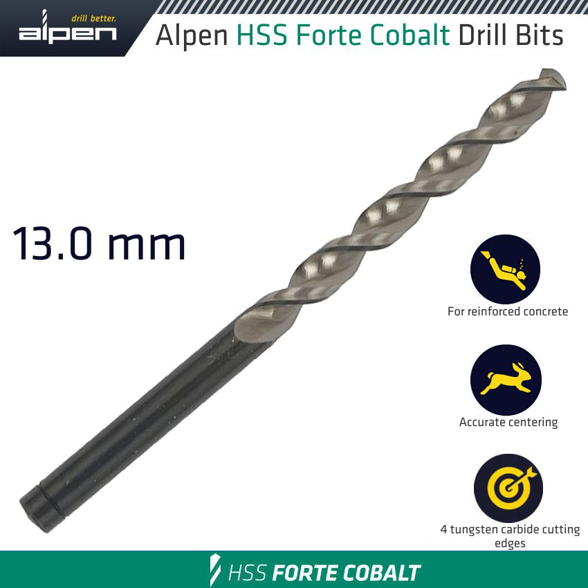 ALP18313 Hss Forte Cobalt Drill Bit 13Mm - Image 1