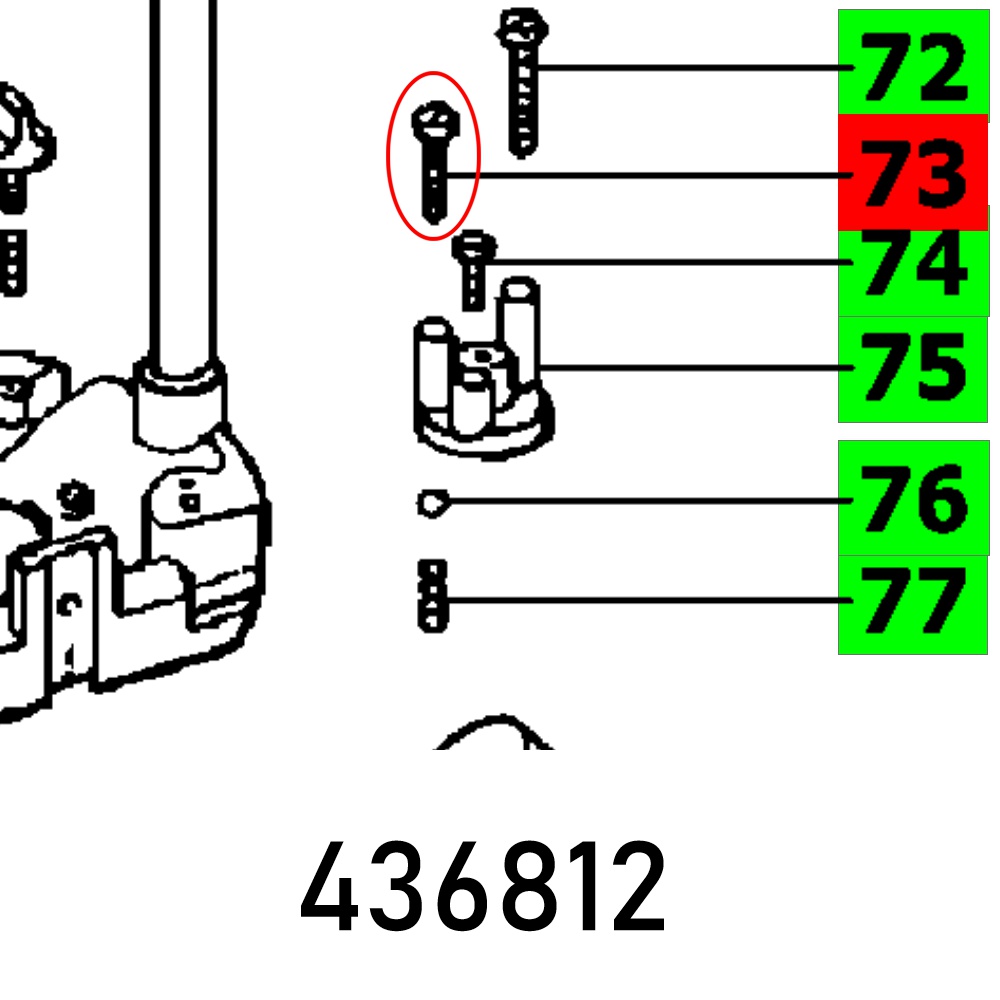 FES436812 FLAT HEAD SCREW DIN 85-M5X25-4.8-LONG - Image 1