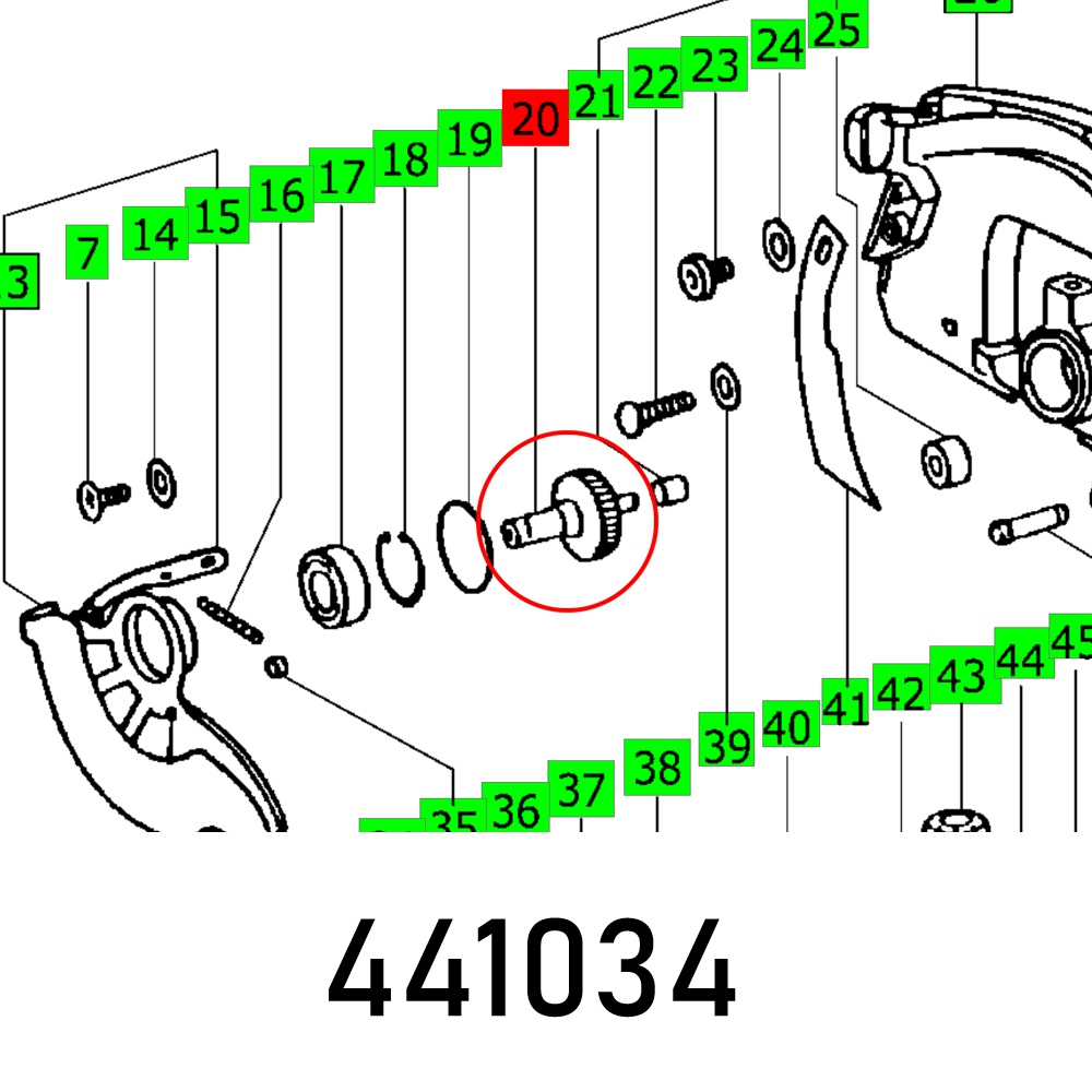 FES441034 GEAR AP 55 E - Image 1