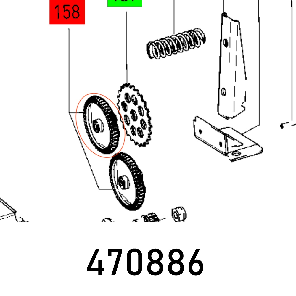 FES470886 GEAR KS 120 EB Z=45 - Image 1