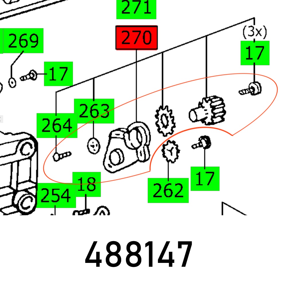 FES488147 FLANGE CS 70 EB - Image 1
