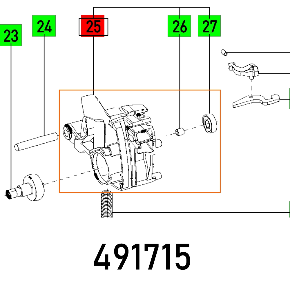 FES491715 GEAR HOUSING TS 55 EBQ - Image 1