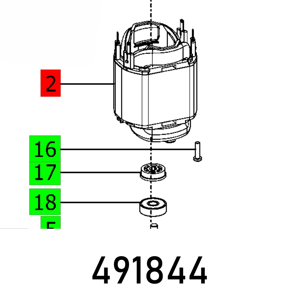 FES491844 FIELD COIL OFK 700 EQ ET-BG - Image 1