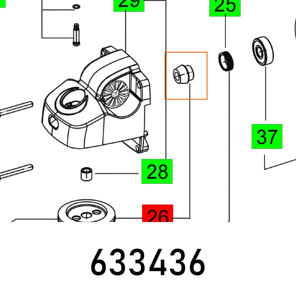 FES633436 GEAR AGP 150-16 AB Q - Image 1