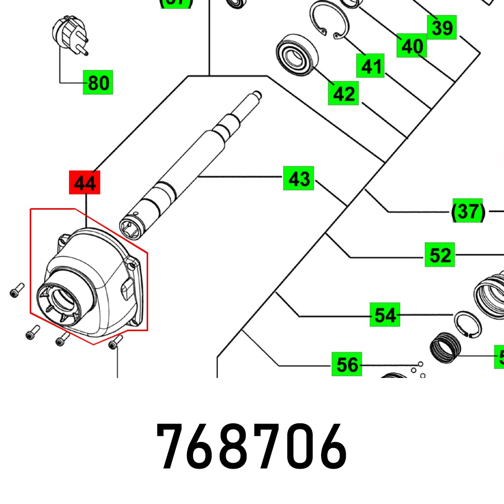FES768706 GEAR BOX MX 1200-2 E EF - Image 1