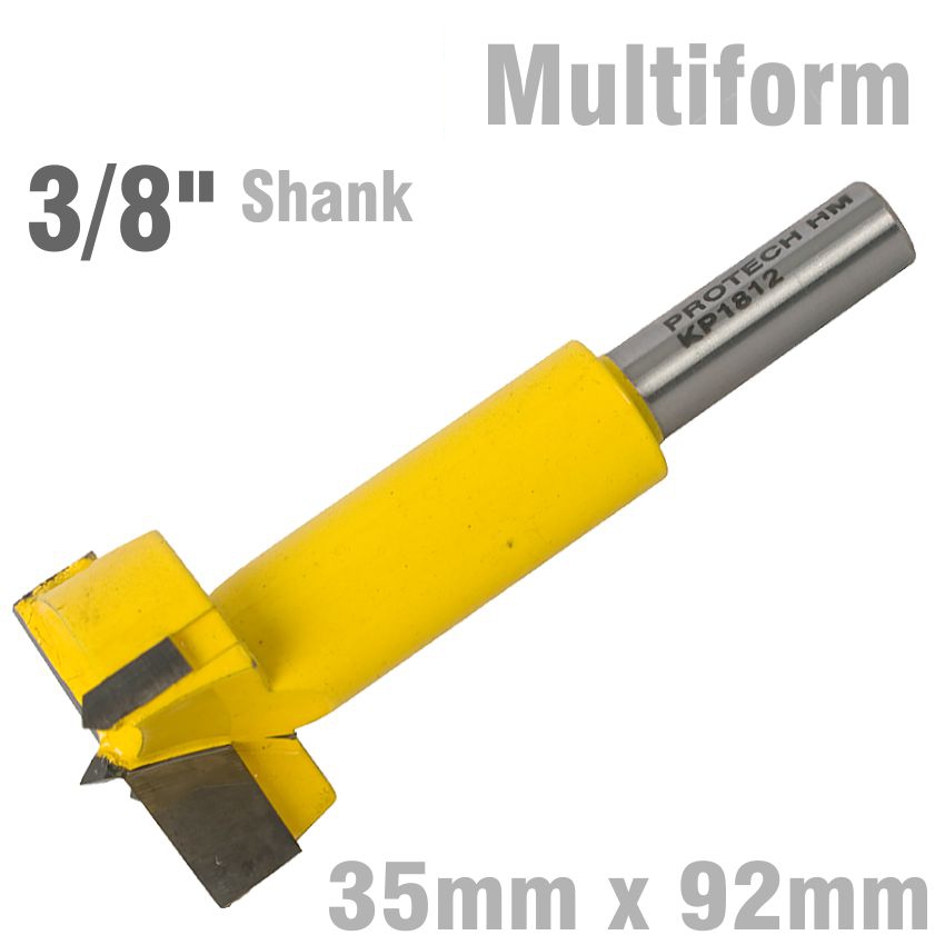 KP1812 HINGE BORE BIT 35MM X 92MM 3/8' SHANK - Image 1