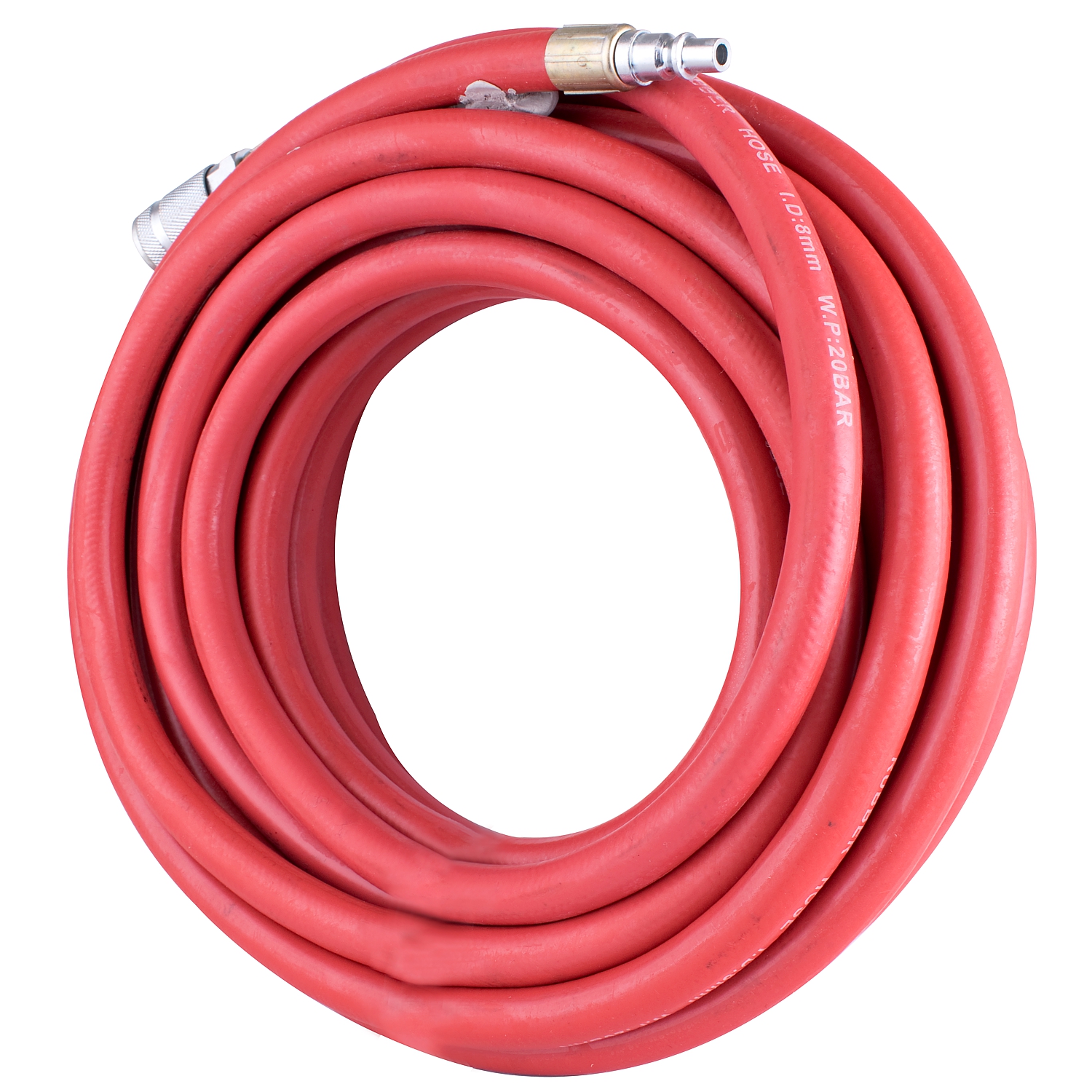 RHC0810-2R Rubber Hose Kit 8Mmx10M Red W/Aro Coupler - Image 1