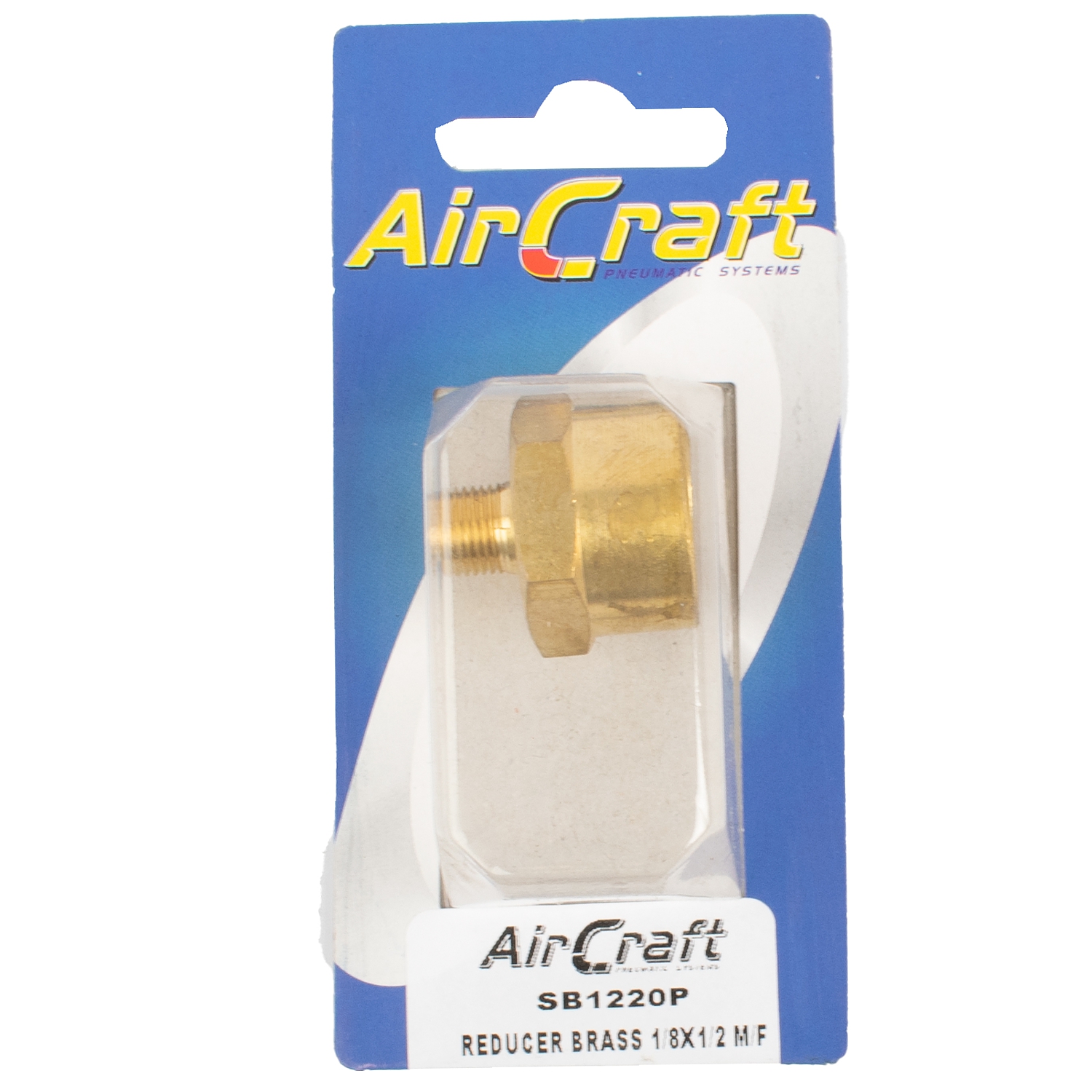 SB1220P Reducer Brass 1/8X1/2 M/F 1Pc Pack - Image 1