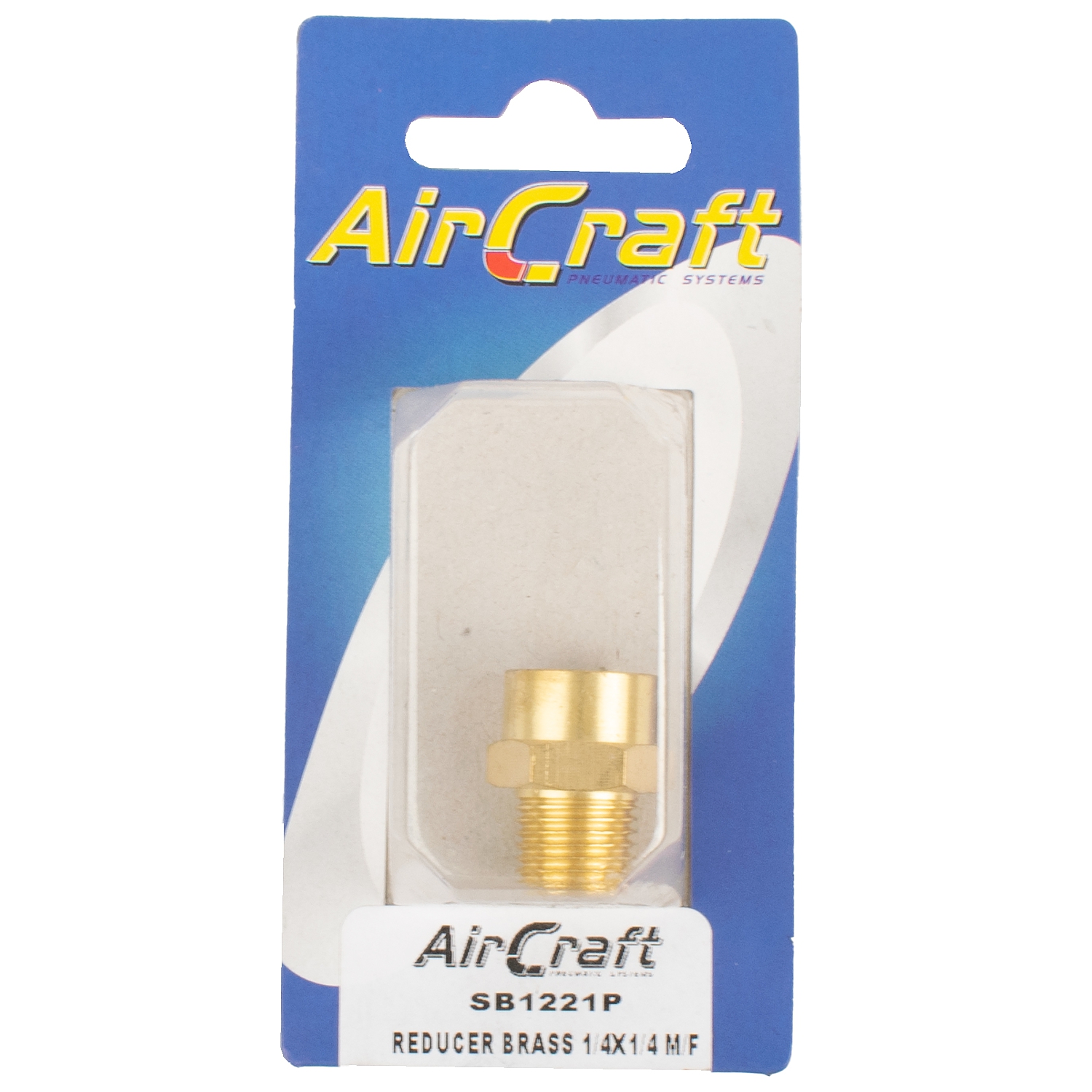SB1221P Reducer Brass 1/4X1/4 M/F 1Pc Pack - Image 1