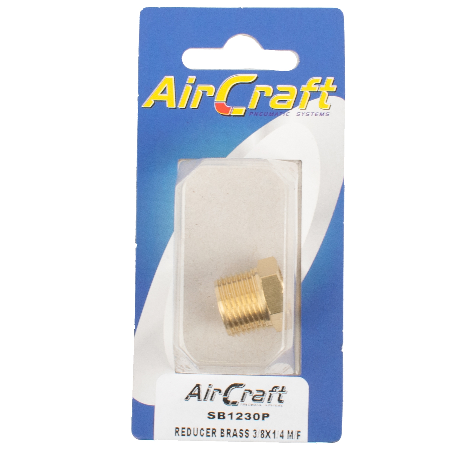 SB1230P Reducer Brass 3/8X1/4 M/F Conical 1Pc Pack - Image 1