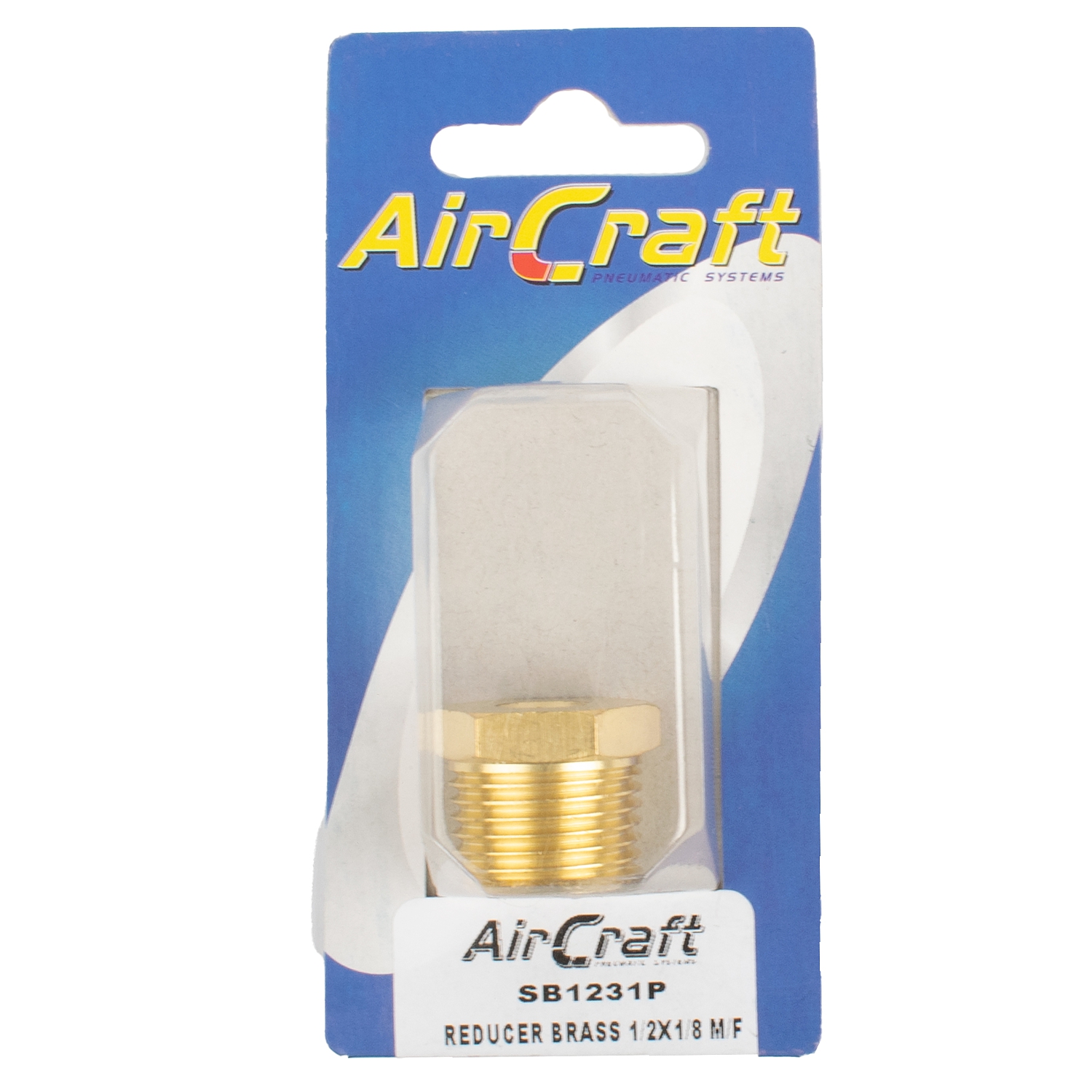 SB1231P Reducer Brass 1/2X1/8 M/F Conical 1Pc Pack - Image 1