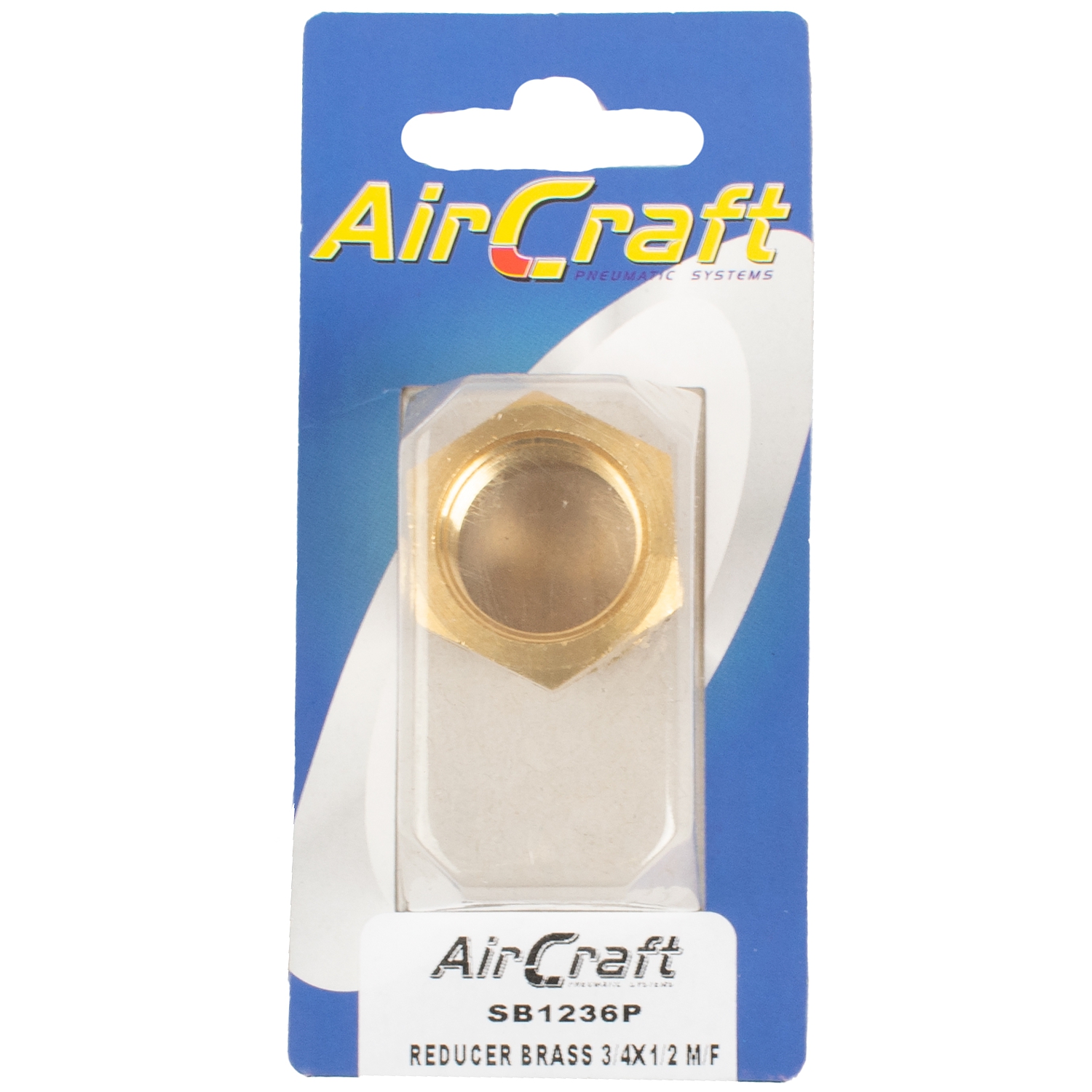 SB1236P Reducer Brass 3/4X1/2 M/F Conical 1Pc Pack - Image 1