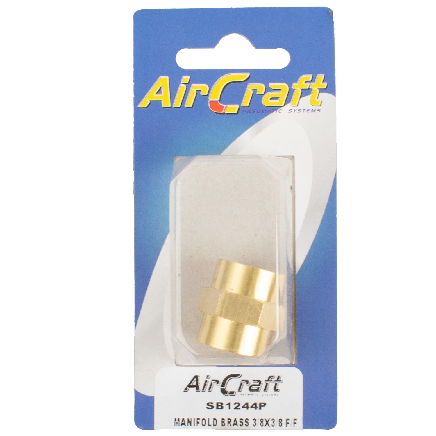 SB1244P Manifold Brass 3/8X3/8 F/F 1Pc Pack - Image 1
