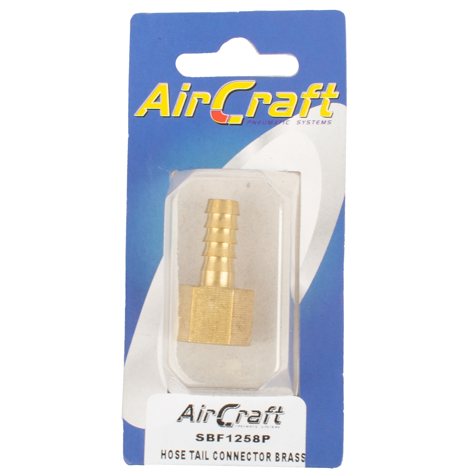 SBF1258P Hose Tail Connector Brass 1/4F X 8Mm 1Pc Pack - Image 1