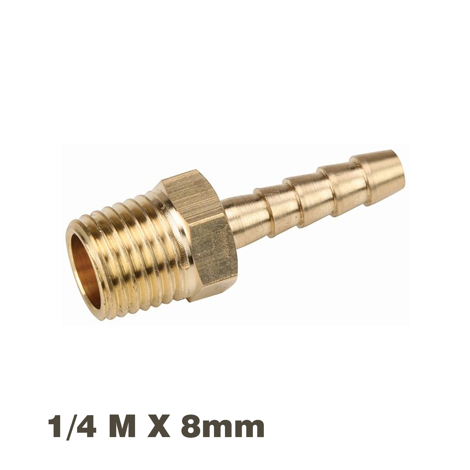 SBM1258 Hose Tail Connector Brass 1/4M X 8Mm - Image 1