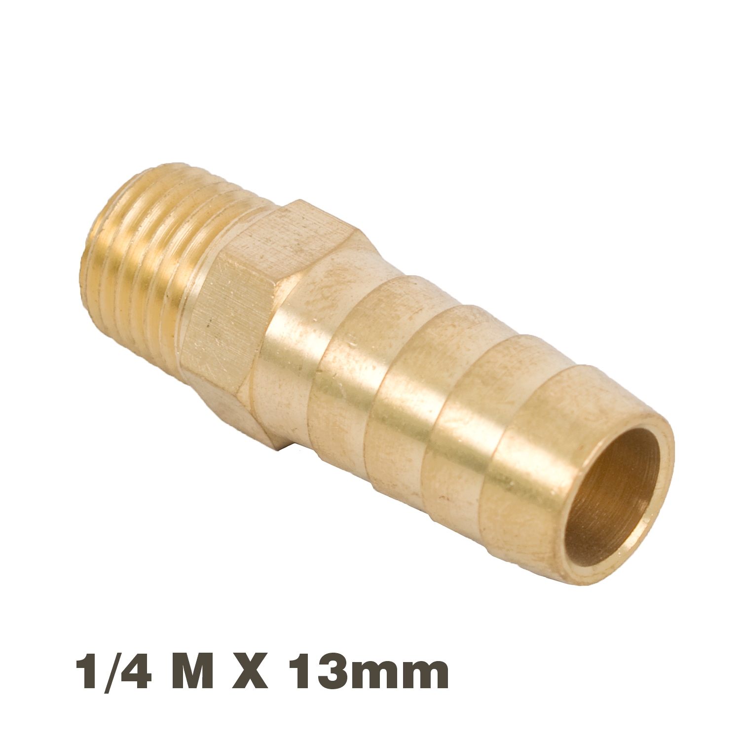 SBM1261 Hose Tail Connector Brass 1/4M X 13Mm - Image 1
