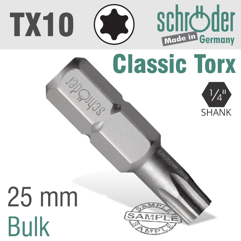 SC20849 Torx Tx 10 Classic Bit 25Mm - Image 1