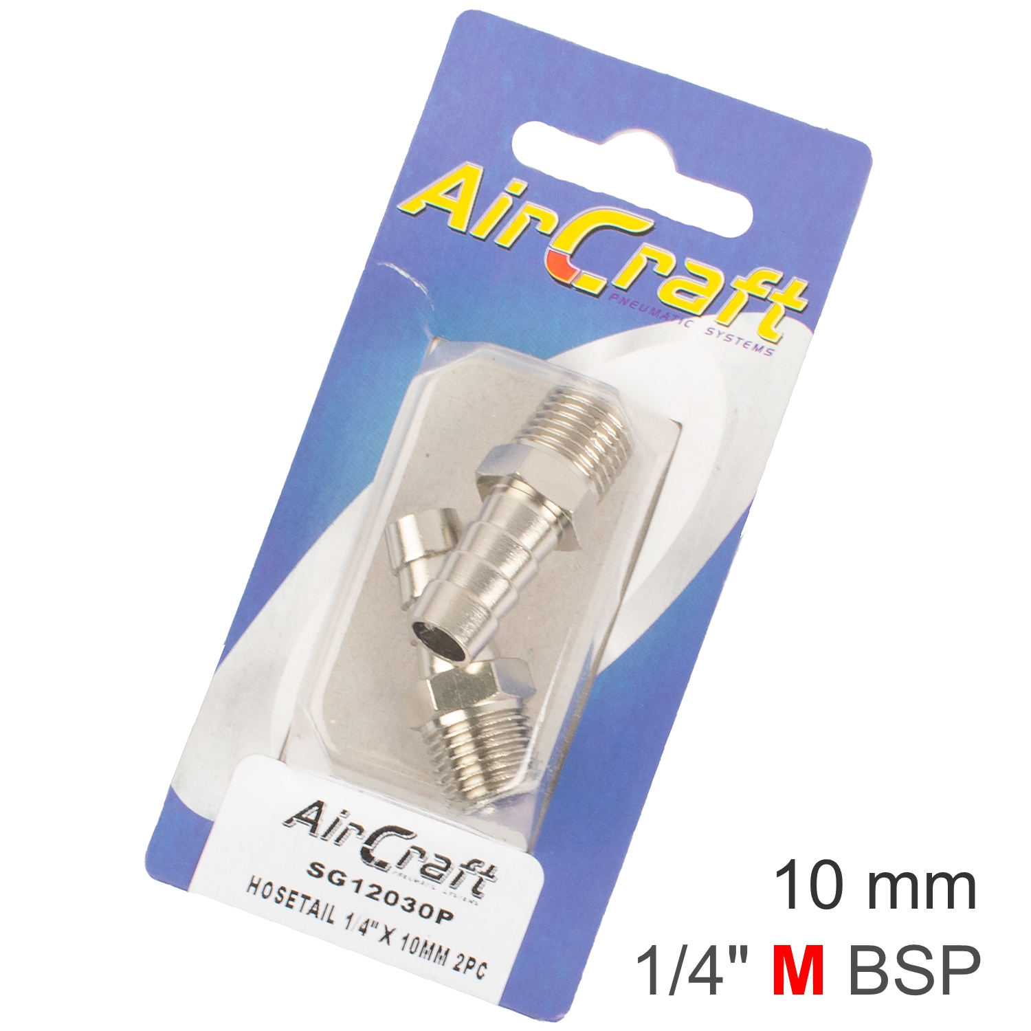 SG12030P Hosetail 1/4' X 10Mm 2Pc Pack - Image 1