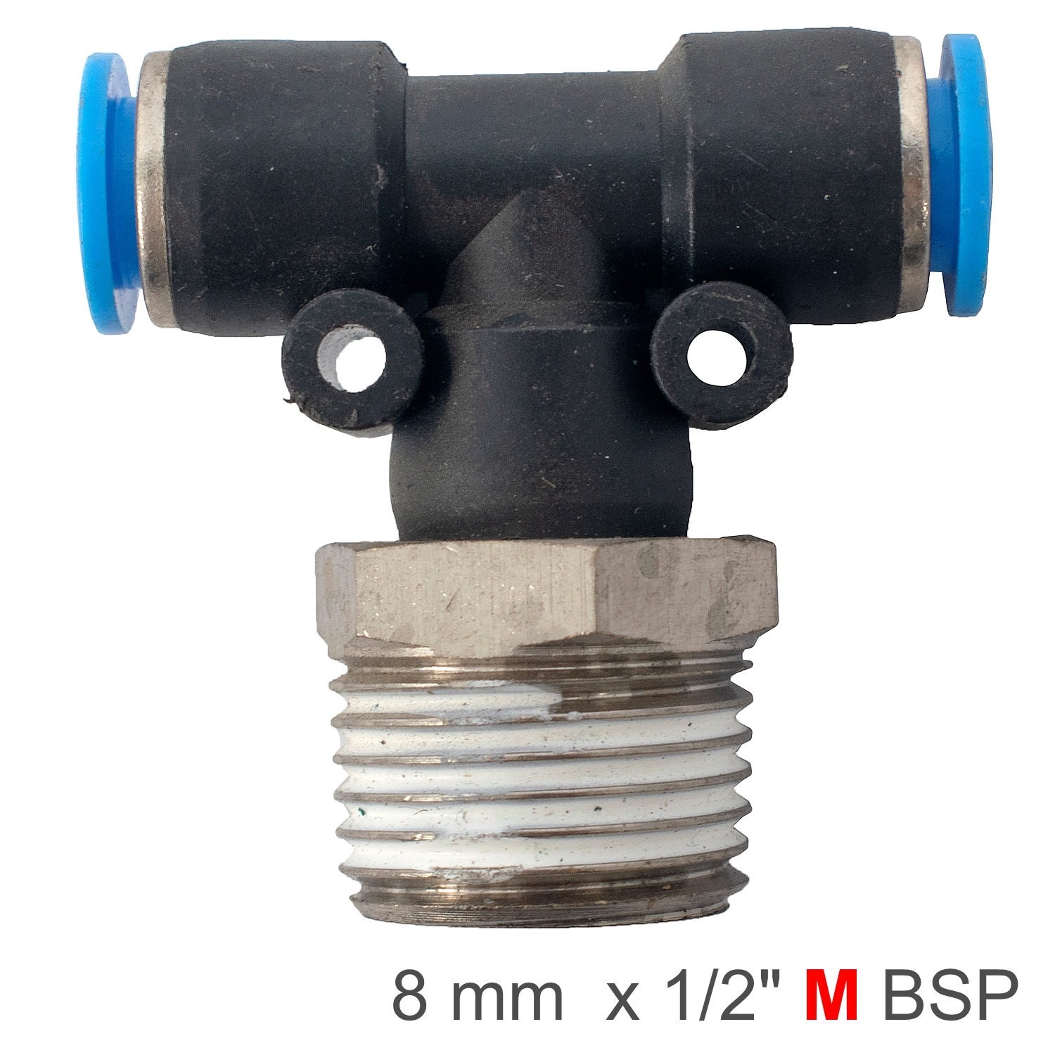 SPB08-04 Pu Hose Fitting Tee 8Mm-1/2 M - Image 1