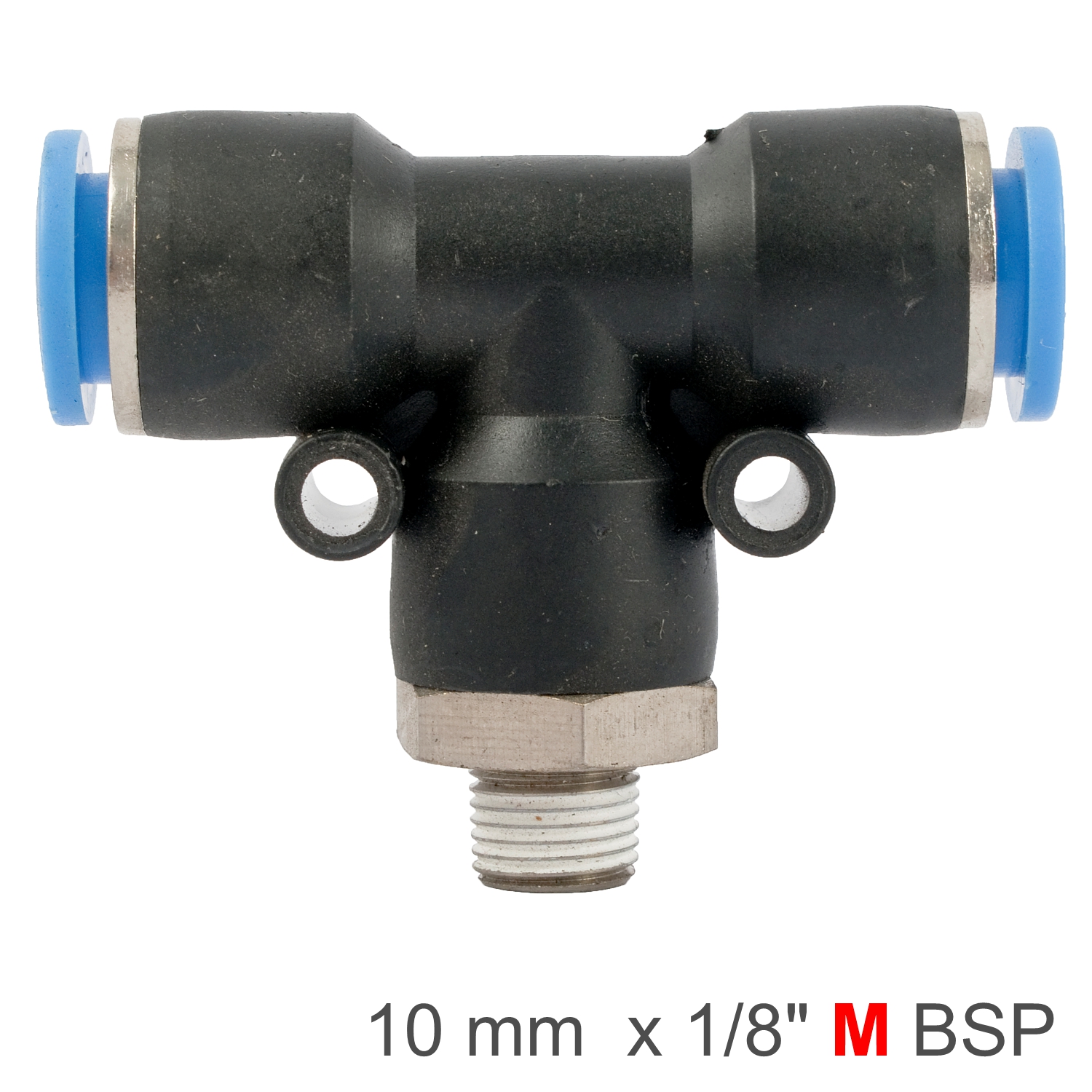 SPB10-01 Pu Hose Fitting Tee 10Mm-1/8 M - Image 1