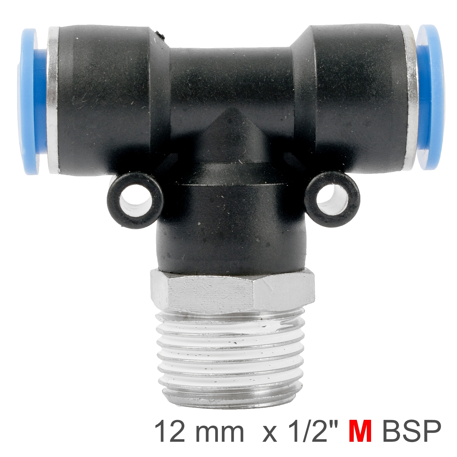 SPB12-04 Pu Hose Fitting Tee 12Mm-1/2 M - Image 1