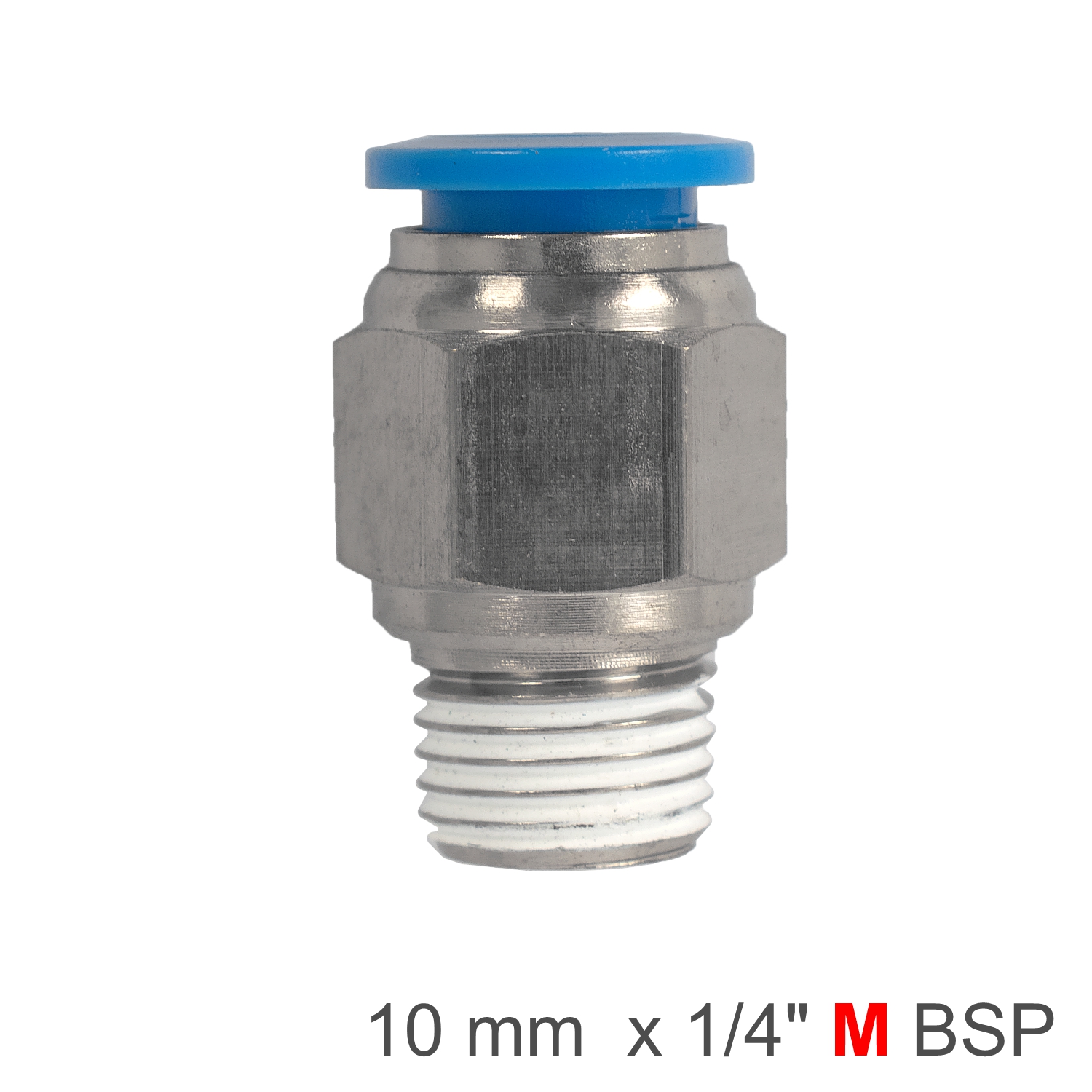 SPC10-02 Pu Hose Fitting Straight Stud 10Mm-1/4 M - Image 1