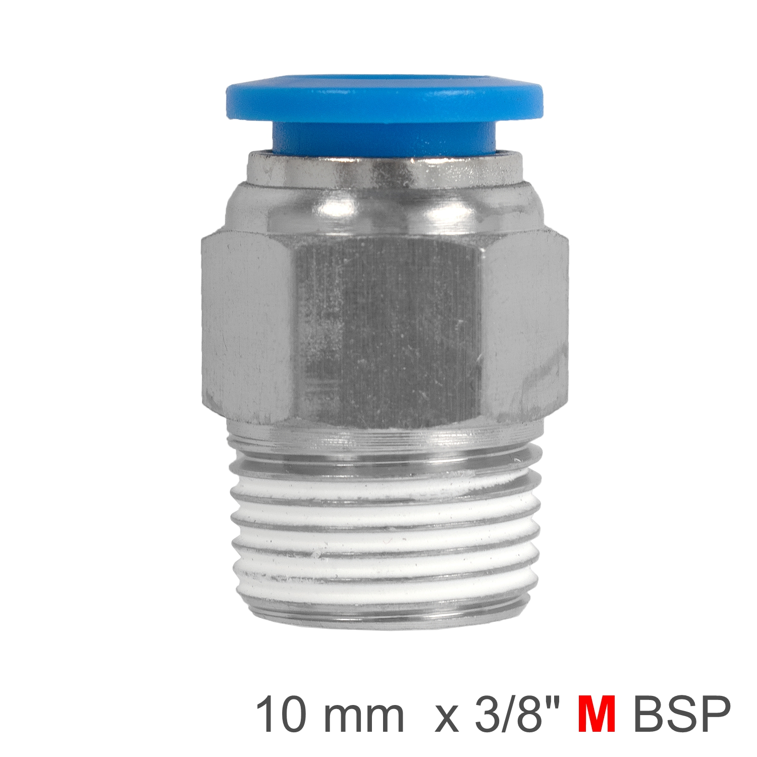 SPC10-03 Pu Hose Fitting Straight Stud 10Mm-3/8 M - Image 1