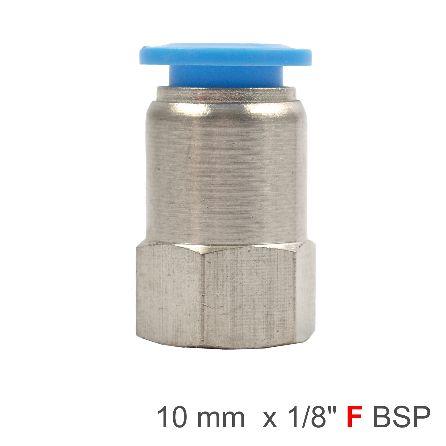SPCF10-01 Pu Hose Fitting Straight Stud 10Mm-1/8 F - Image 1