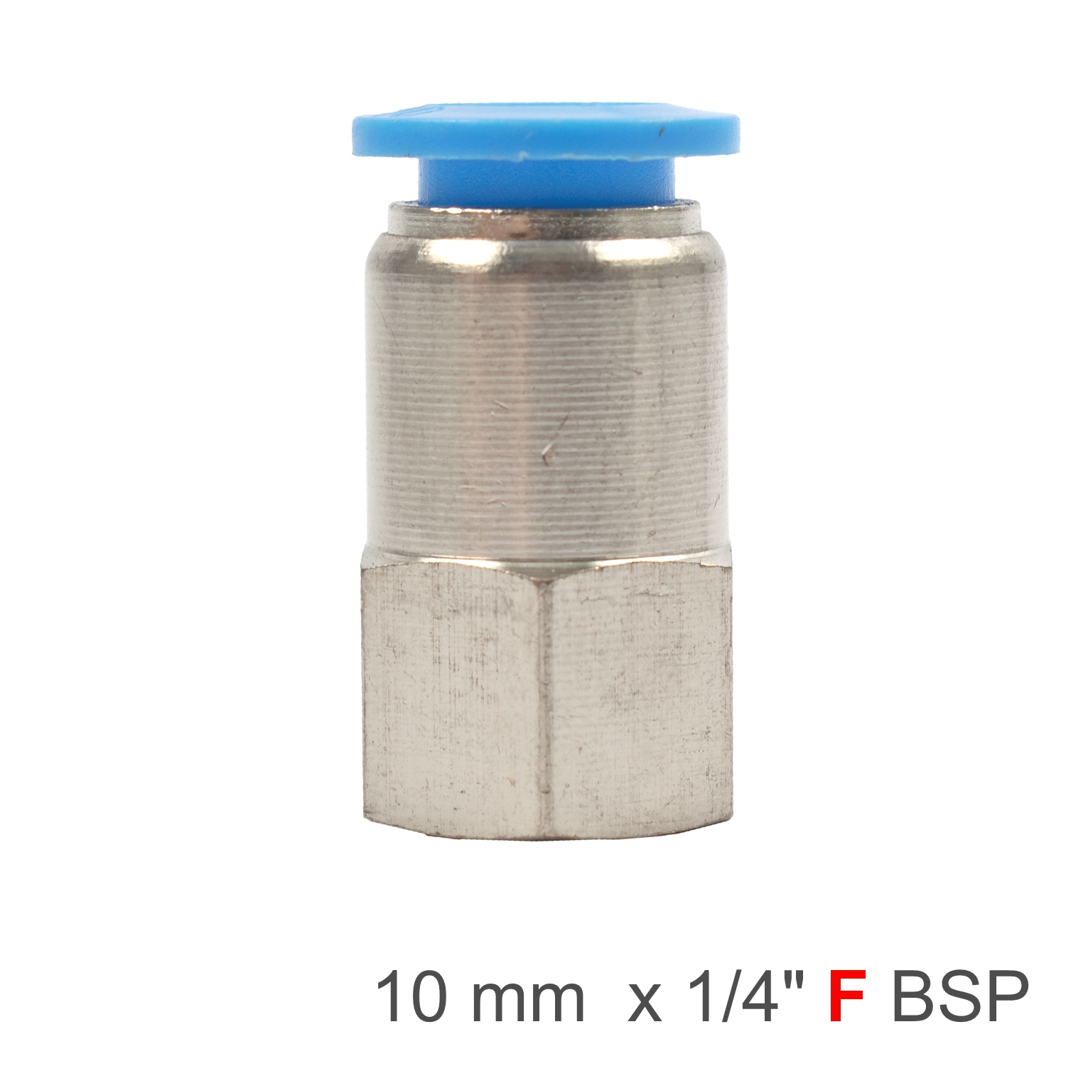 SPCF10-02 Pu Hose Fitting Straight Stud 10Mm-1/4 F - Image 1