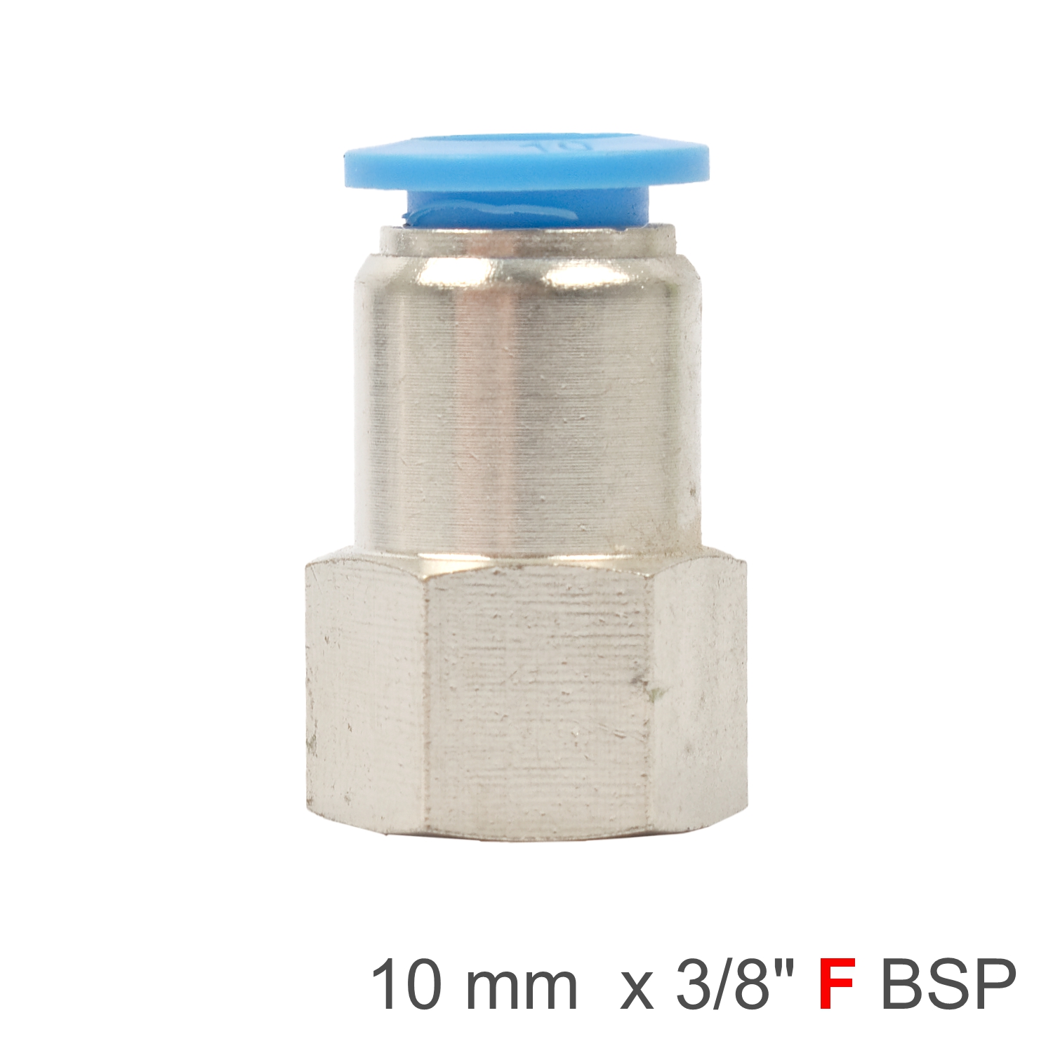 SPCF10-03 Pu Hose Fitting Straight Stud 10Mm-3/8 F - Image 1