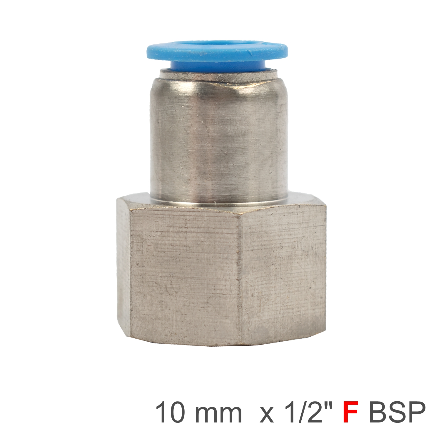 SPCF10-04 Pu Hose Fitting Straight Stud 10Mm-1/2 F - Image 1