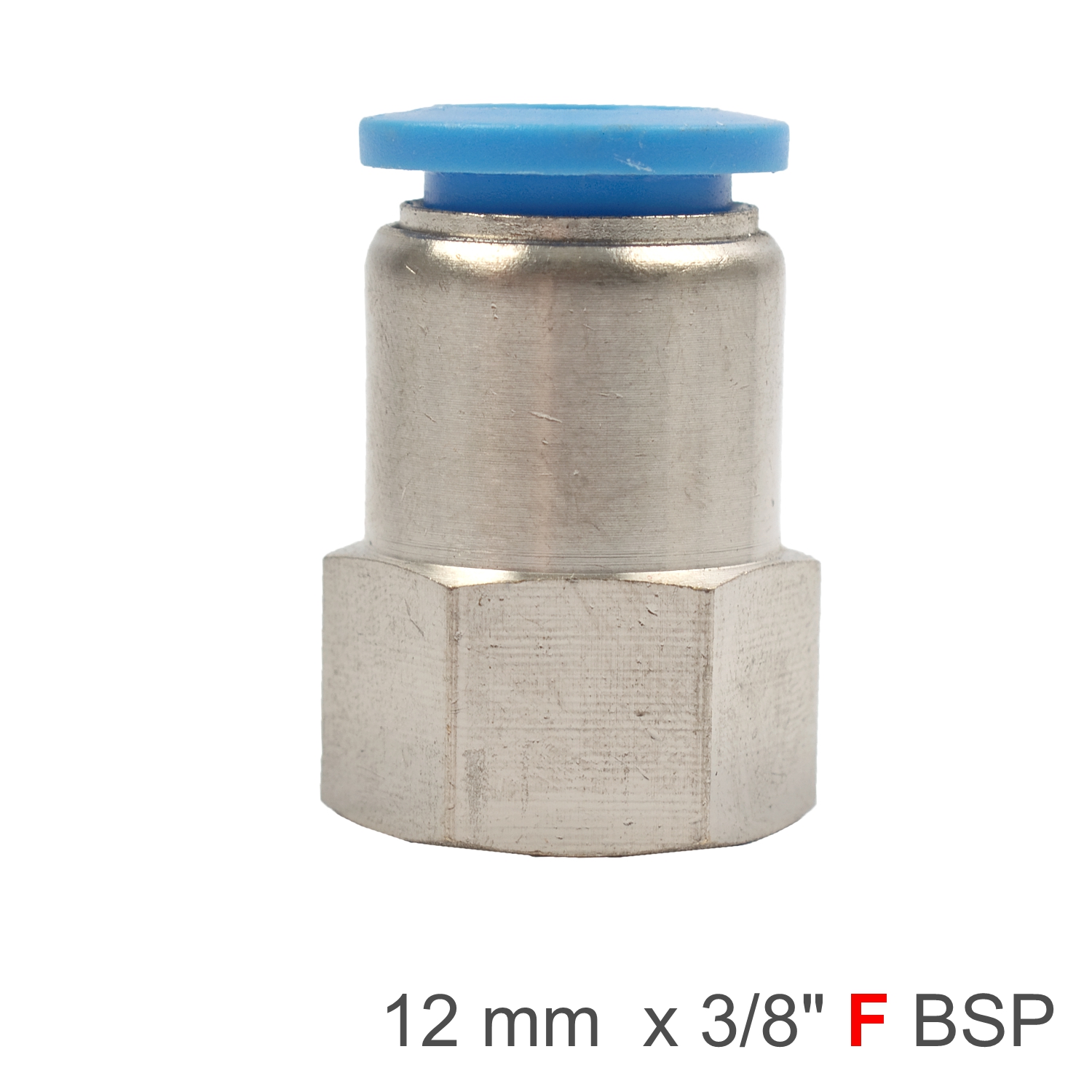 SPCF12-03 Pu Hose Fitting Straight Stud 12Mm-3/8 F - Image 1