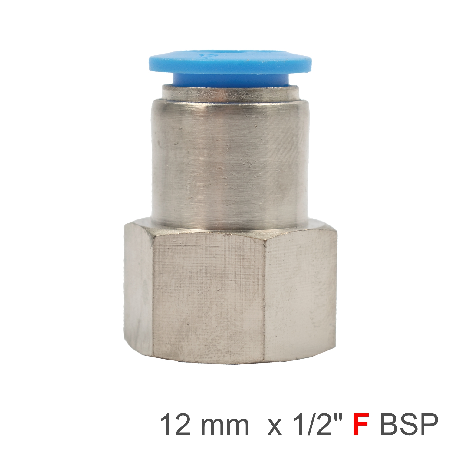 SPCF12-04 Pu Hose Fitting Straight Stud 12Mm-1/2 F - Image 1
