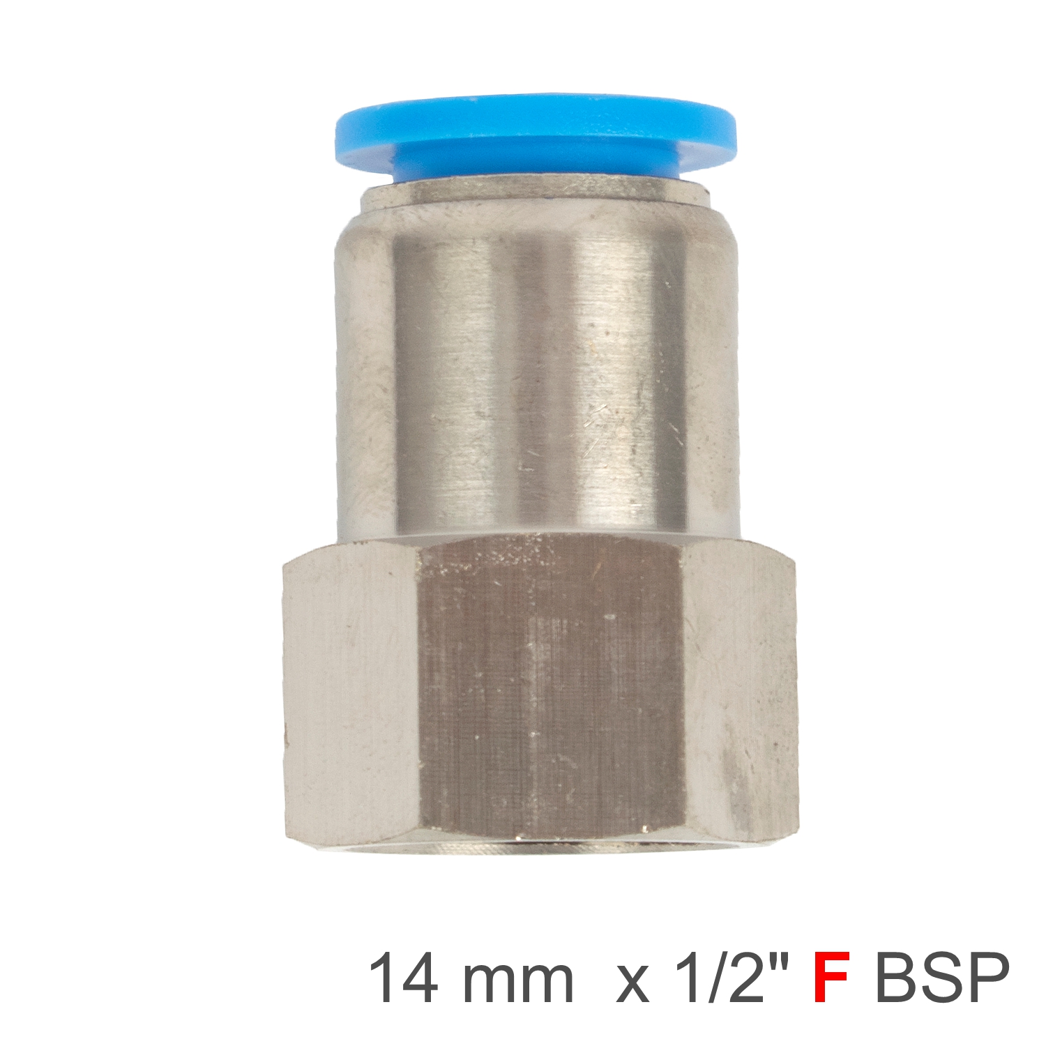SPCF14-04 Pu Hose Fitting Straight Stud 14Mm-1/2 F - Image 1