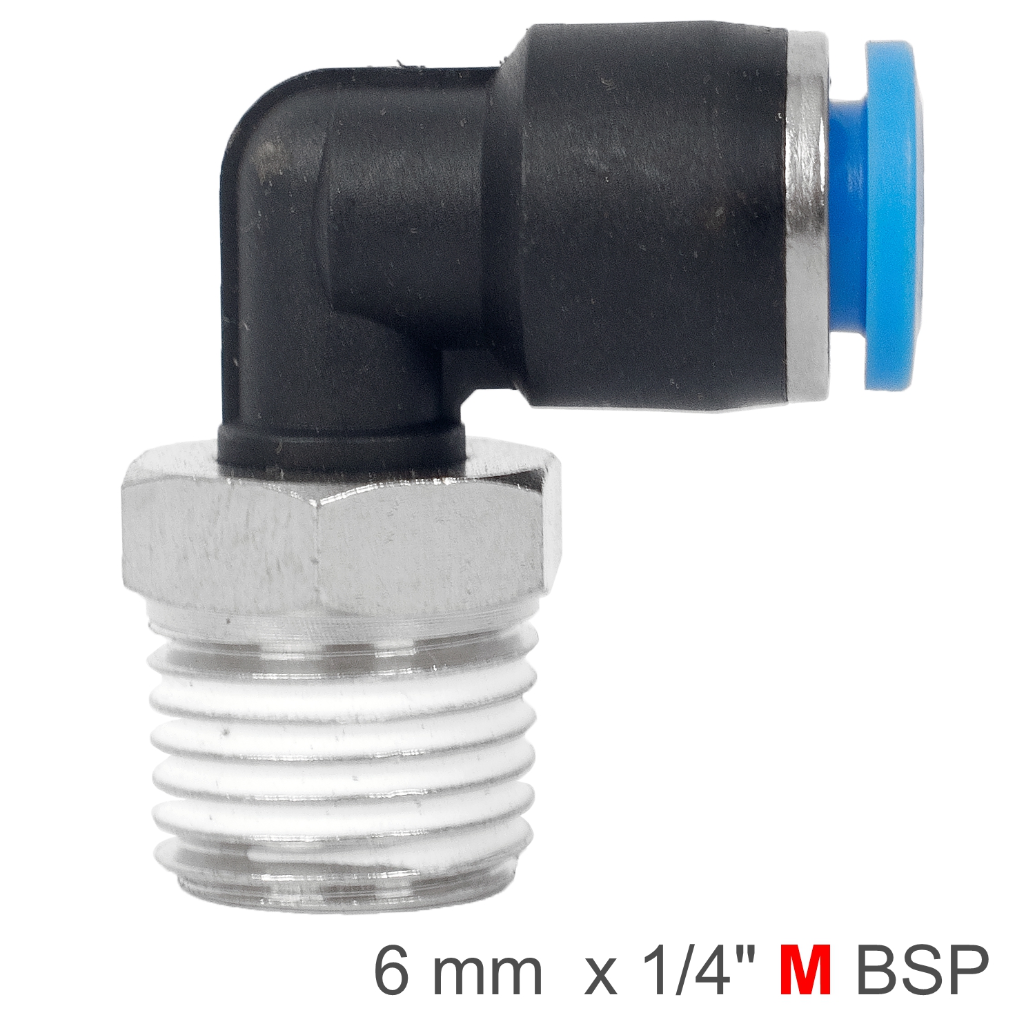 SPL06-02 Elbow 6Mm-1/4 M Pu Hose Fitting - Image 1
