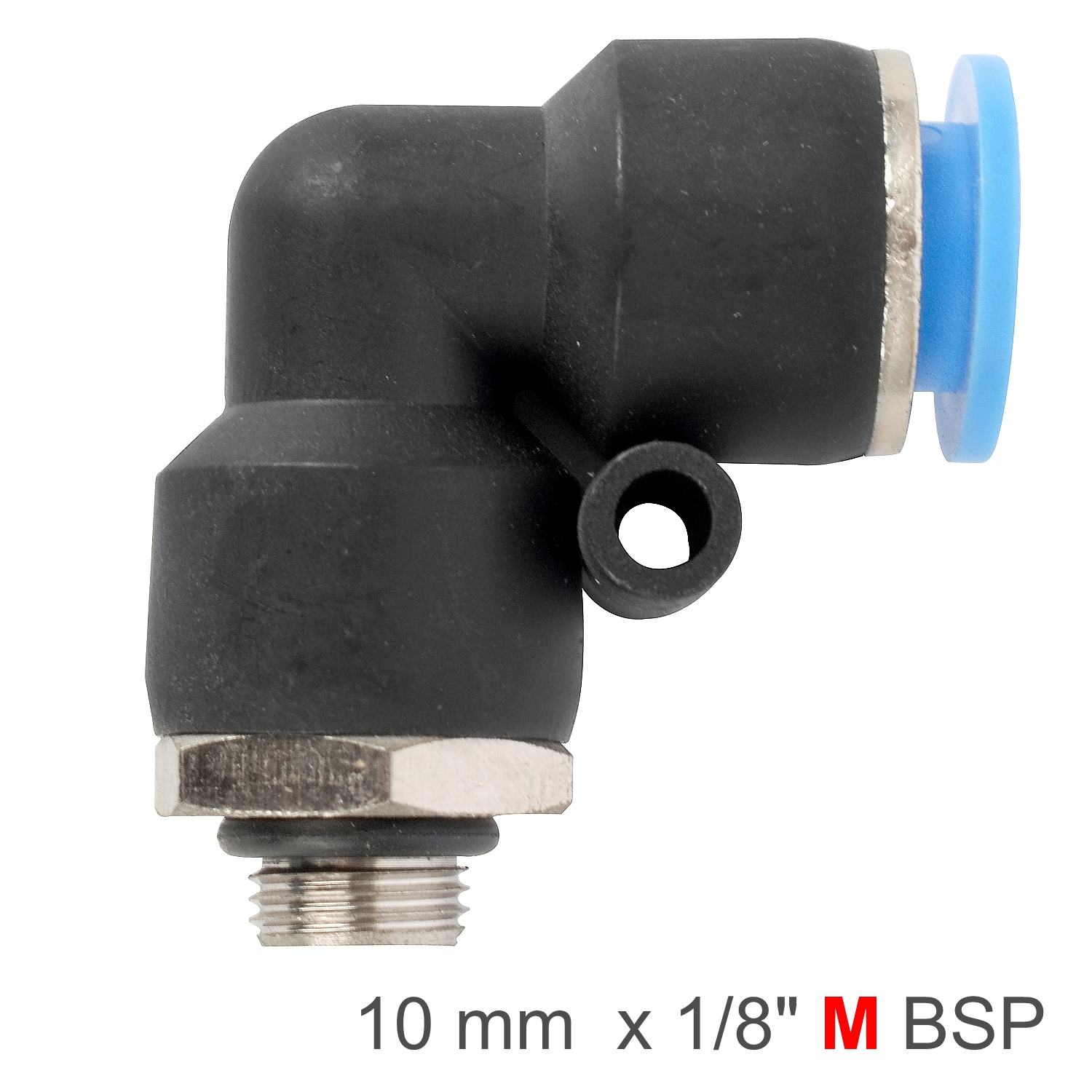 SPL10-G01 Elbow W/O-Ring 10Mm-1/8 M Pu Hose Fitting - Image 1