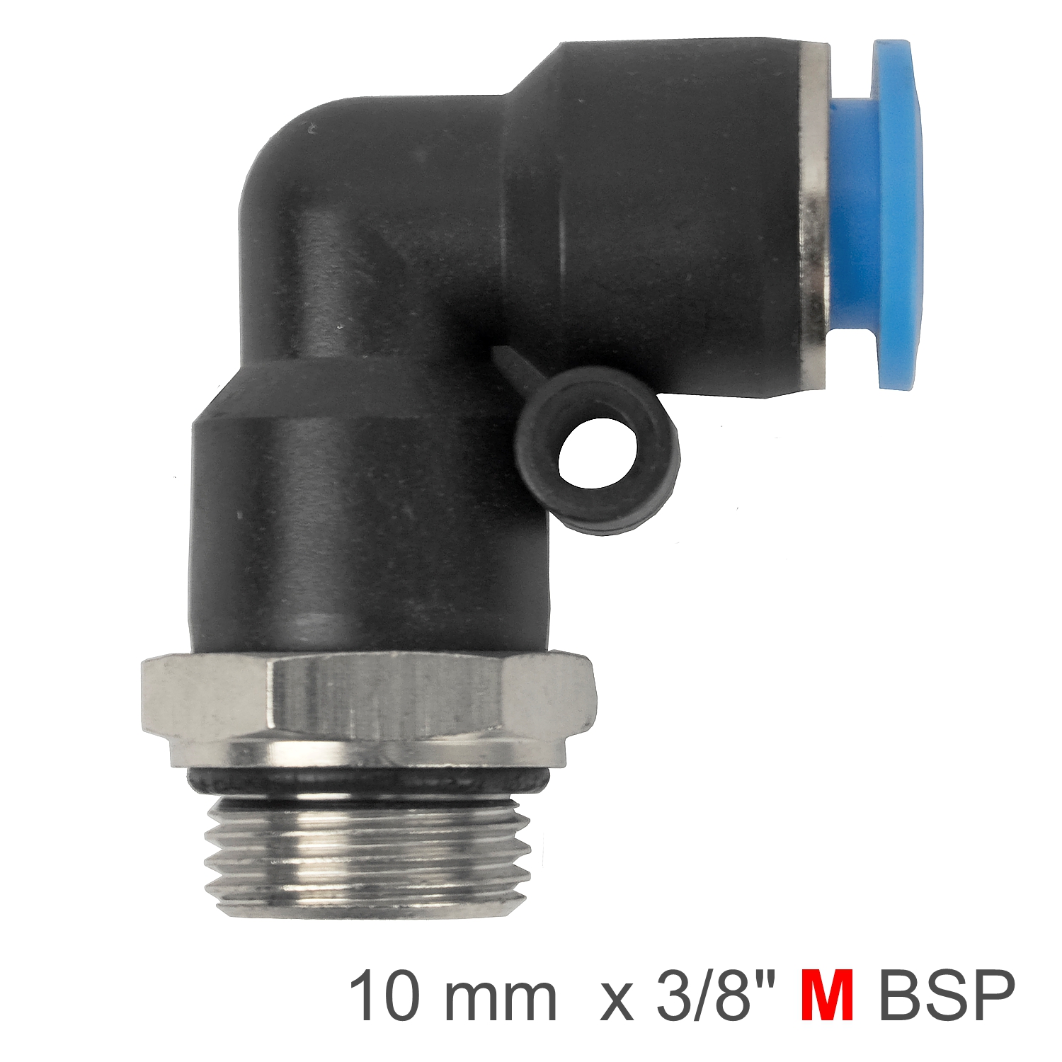 SPL10-G03 Pu Hose Fitting Elbow W/O-Ring 10Mm-3/8 M - Image 1