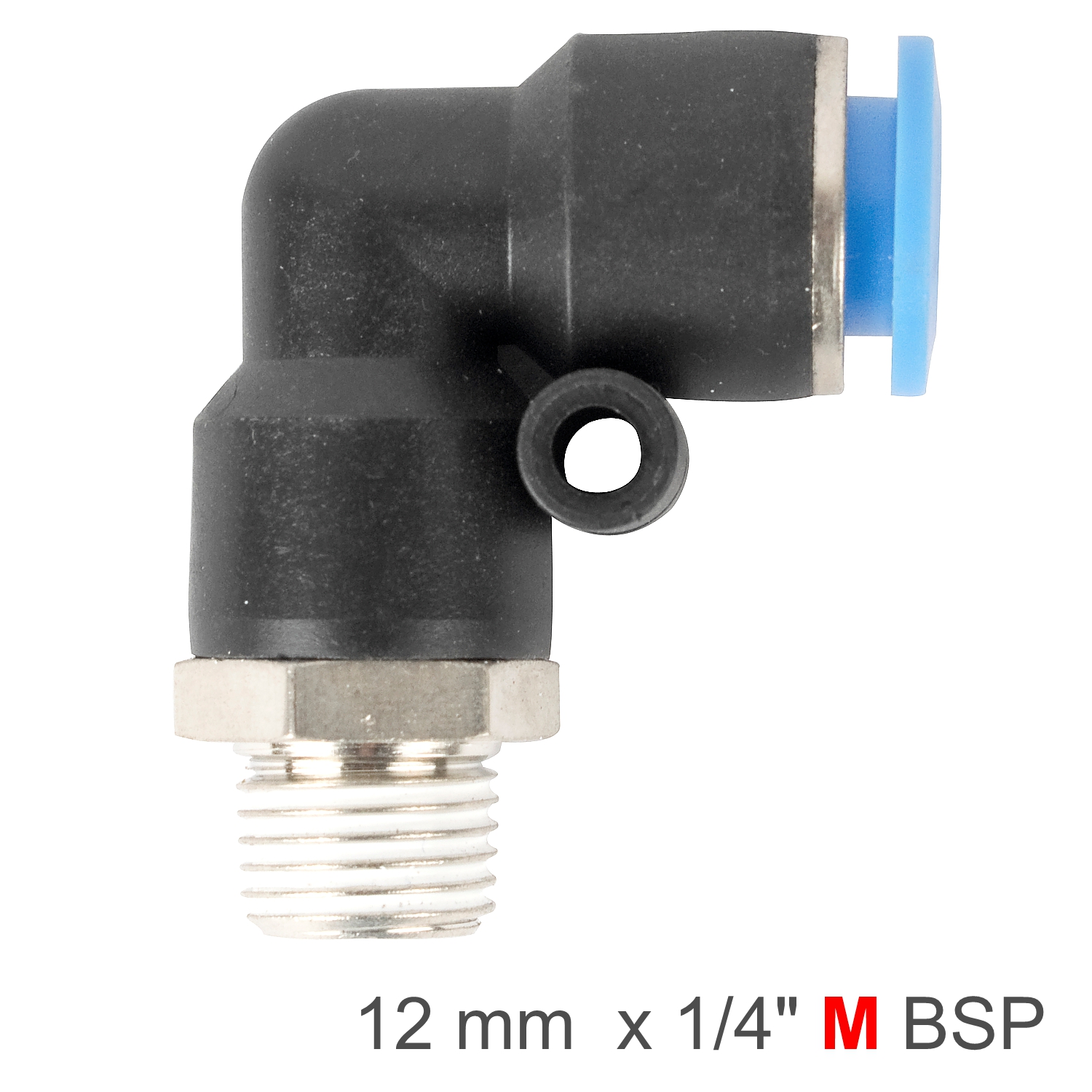 SPL12-02 Elbow 12Mm-1/4 M Pu Hose Fitting - Image 1