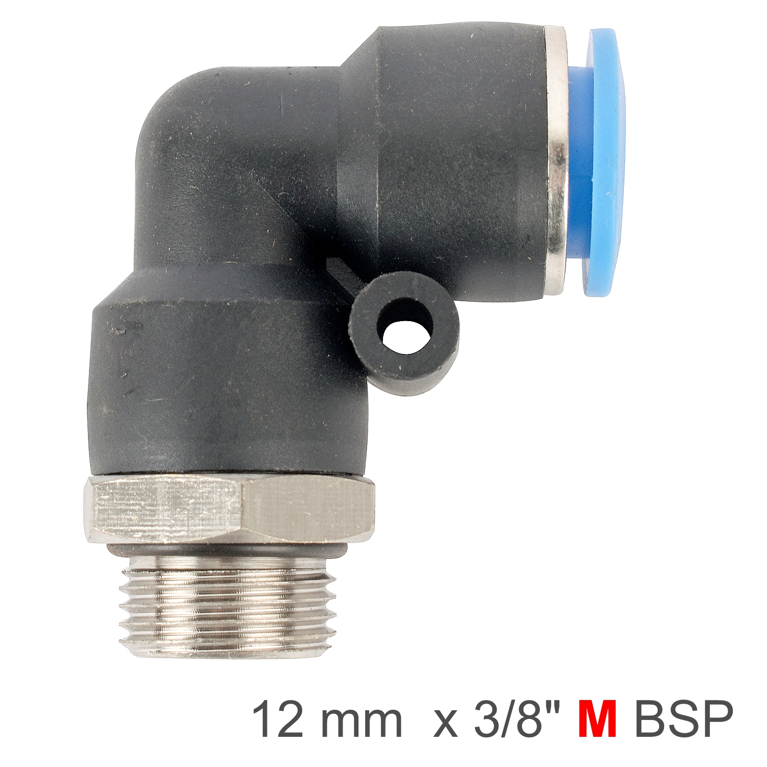 SPL12-G03 Elbow W/O-Ring 12Mm-3/8 M Pu Hose Fitting - Image 1