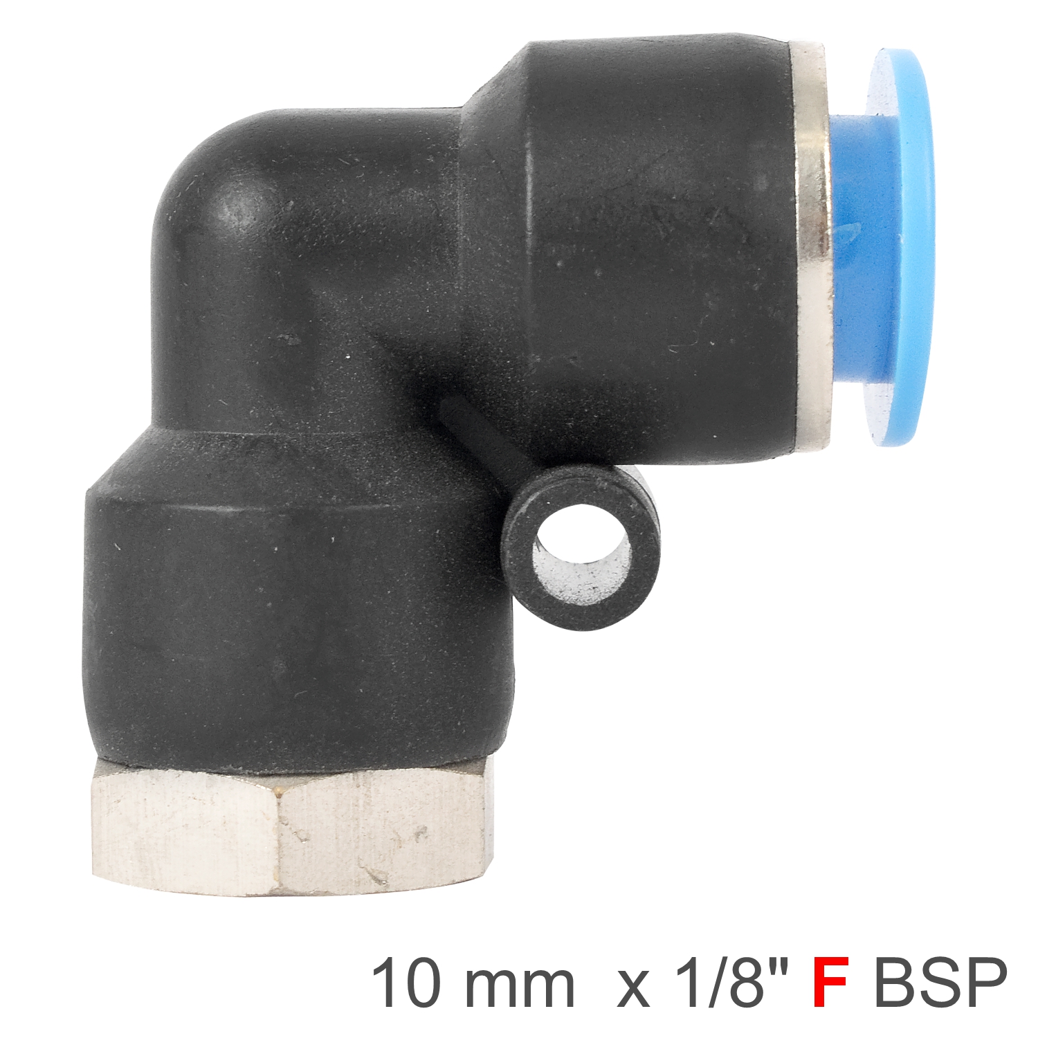 SPLF10-01 Pu Hose Fitting Elbow 10Mm-1/8 F - Image 1