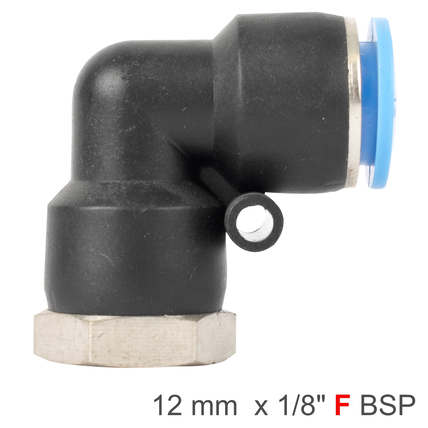 SPLF12-01 Pu Hose Fitting Elbow 12Mm-1/8 F - Image 1